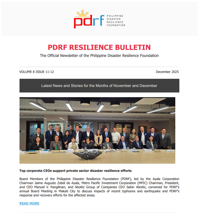 Pdrf PDRF Resilience Bulletin Volume 8 Issue 11-12 - Philippine Disaster ...
